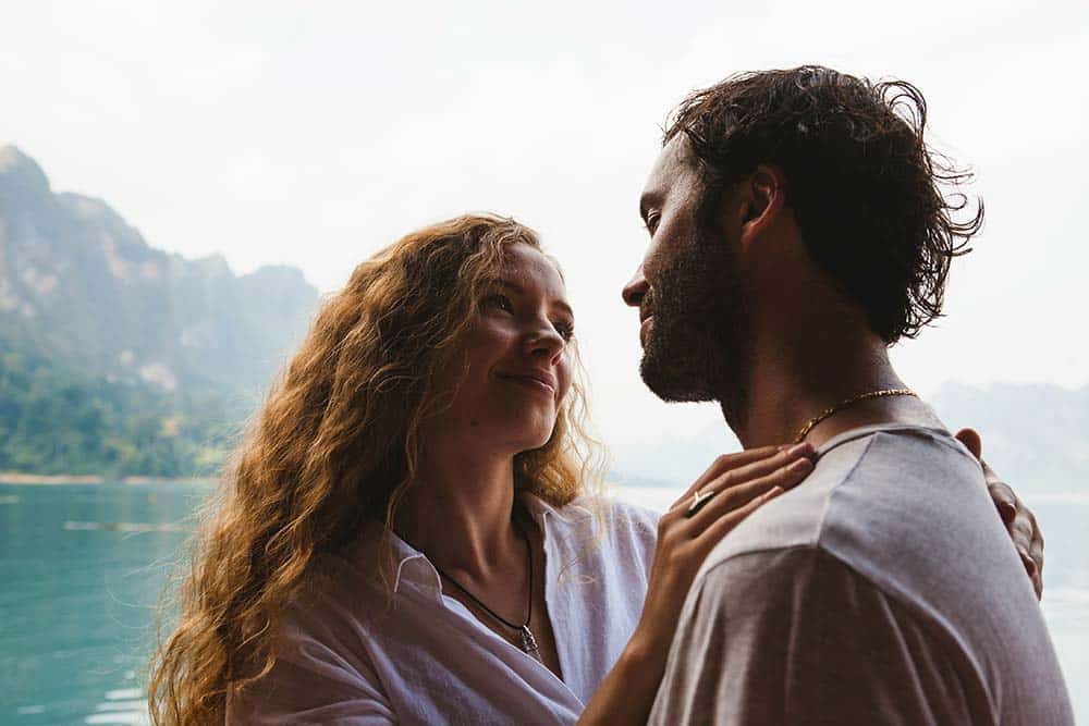 Loving Couple Having a Romantic Moment